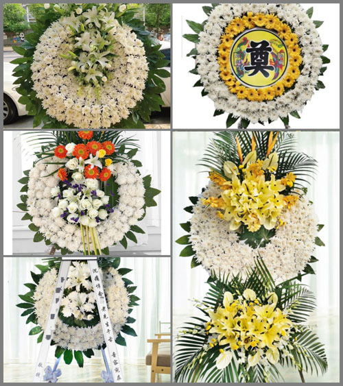 广东梅州市丰顺县北斗镇茜坑村花圈速递